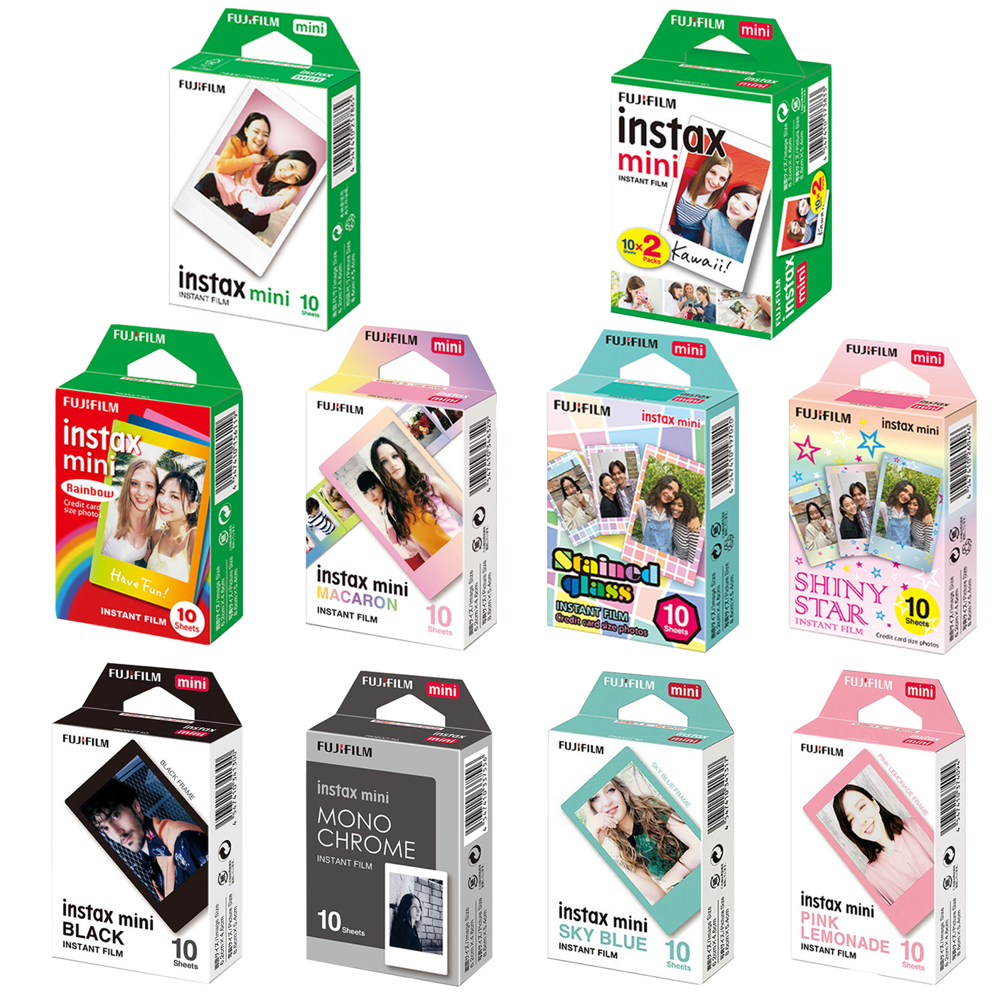 Super 8 Film Reel - New 10-50 Sheets Fujifilm Instax Mini