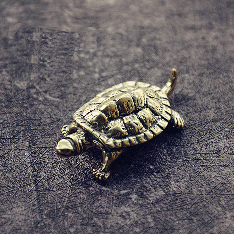 Vintage Things Collection - Mini Cute Brass Tortoise Vintage Turtle