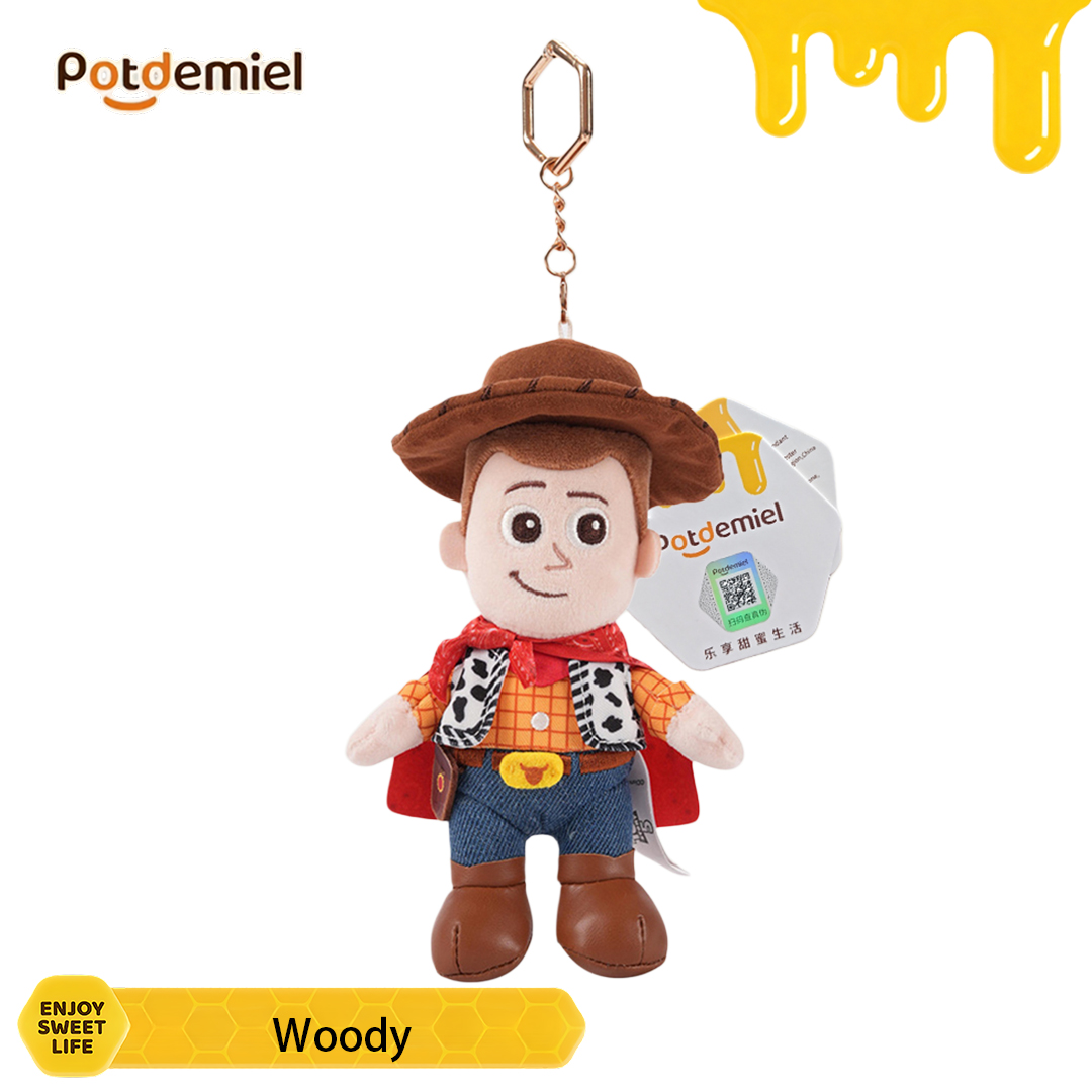 Vintage Items - Potdemiel Toy Story Woody Plush Keychain