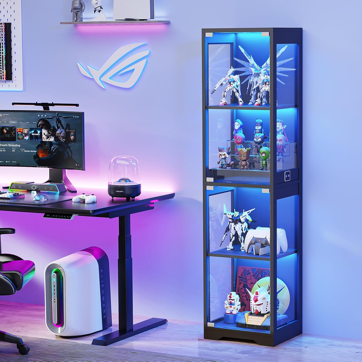 Glass Display Cabinet with 3 C - Collectible Collection recensione e prezzo