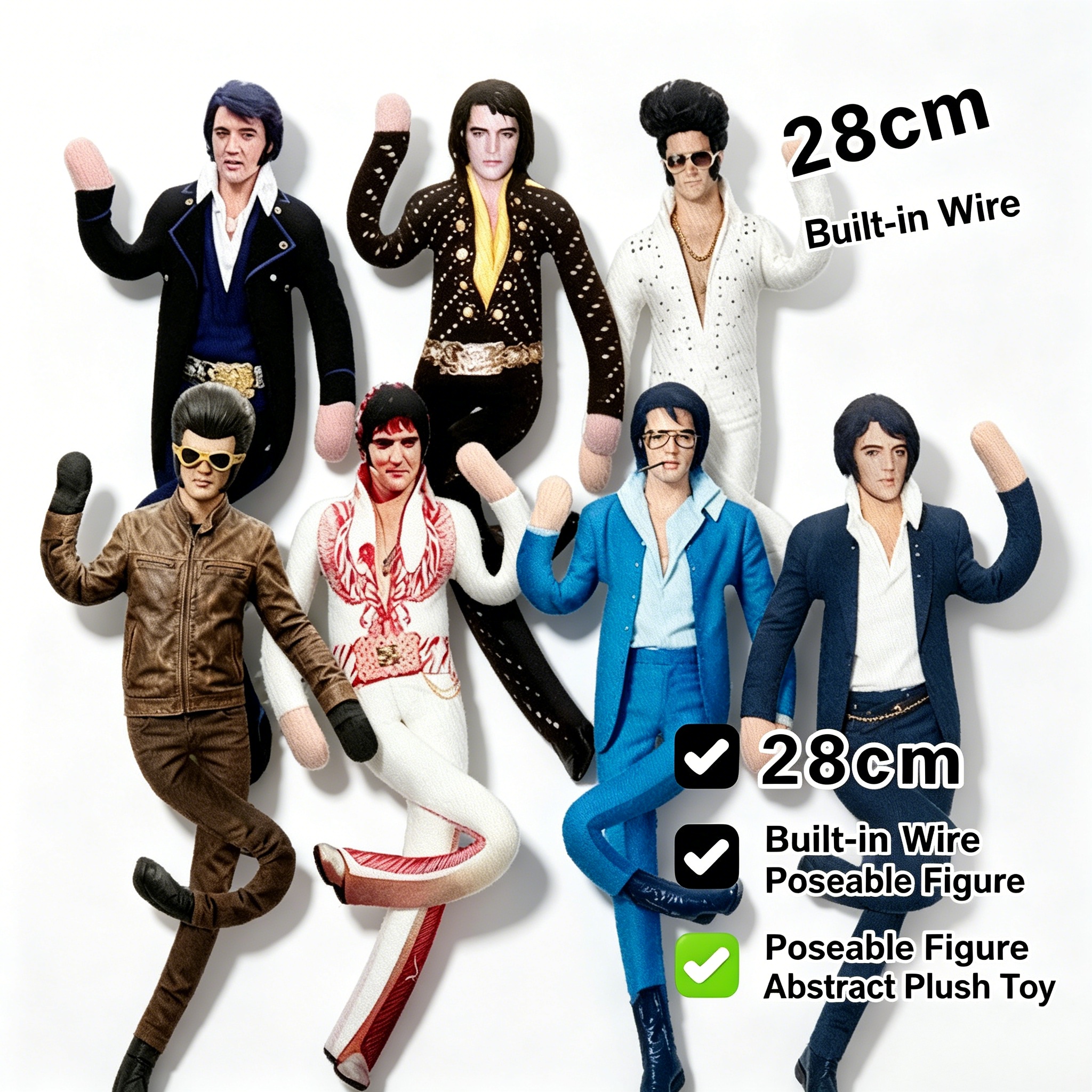 Elvis Plush Doll Built-in Wire - Collectible Collection recensione e prezzo