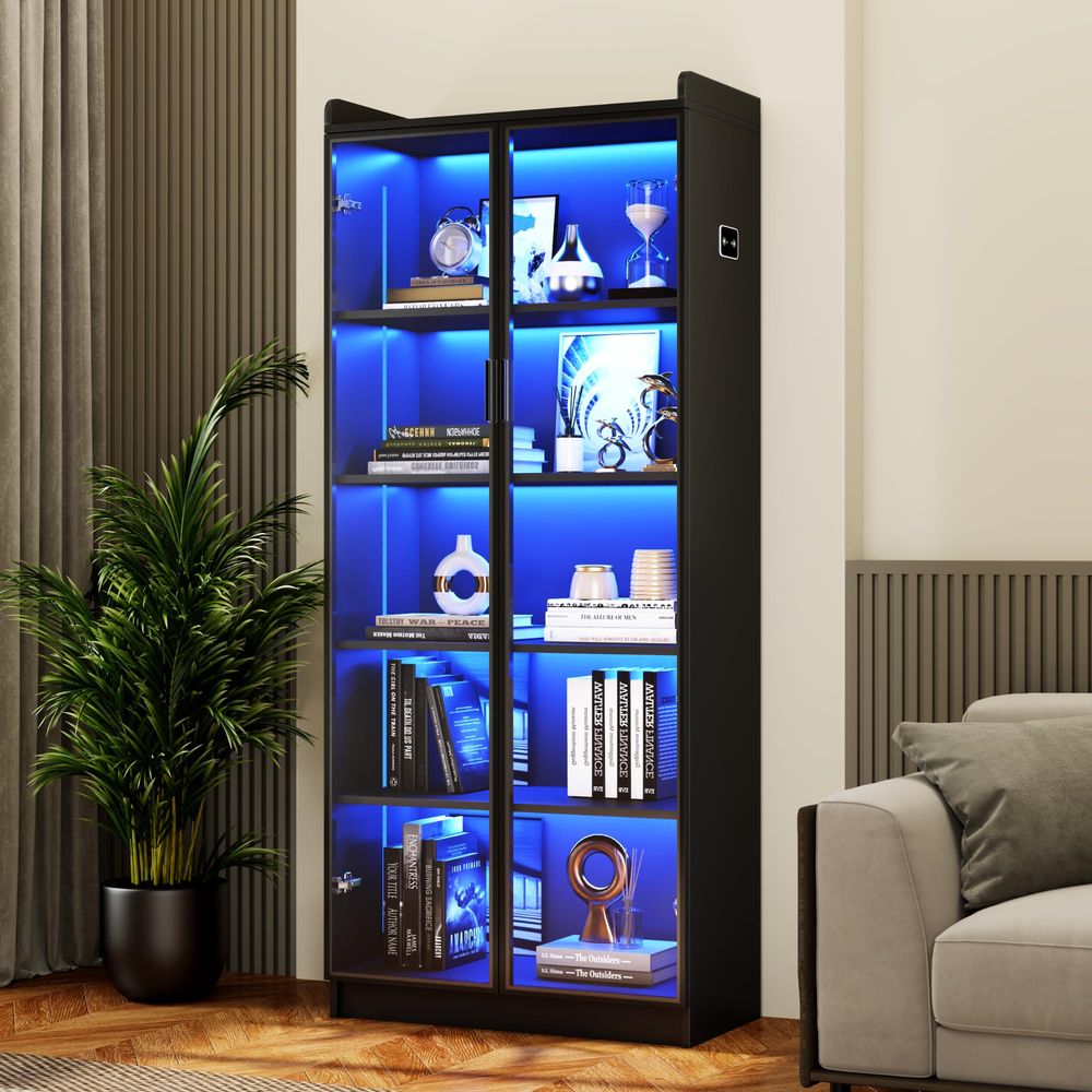 Display Cabinet with Adjustabl - Collectible Collection recensione e prezzo