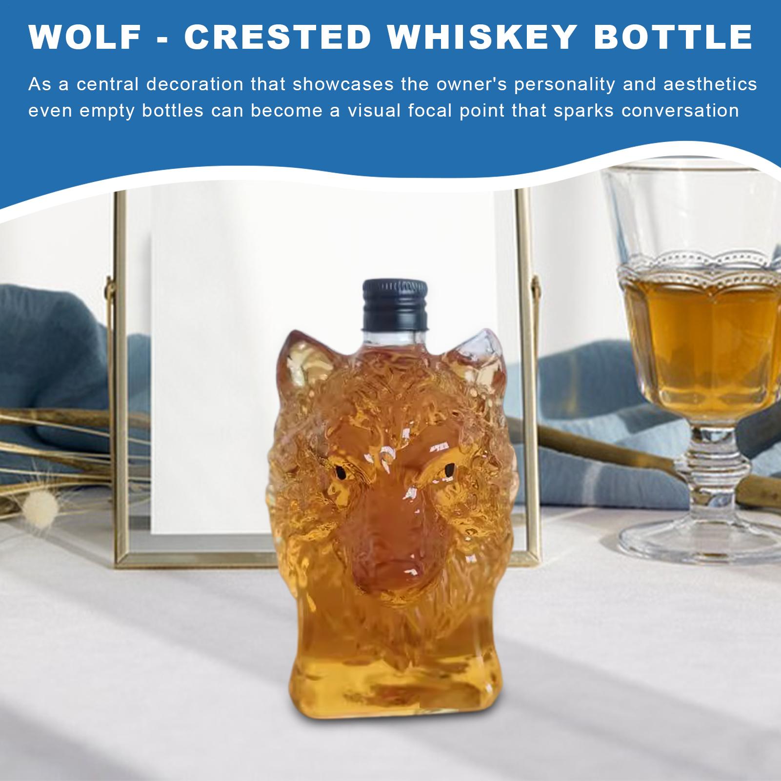 Whiskey Bottle Wolf Shape Wine - Vintage Collectible Bottles recensione e prezzo
