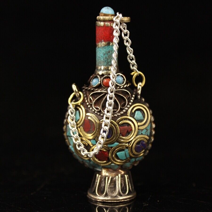 Collection Chinese brass inlai - Vintage Collectible Bottles recensione e prezzo