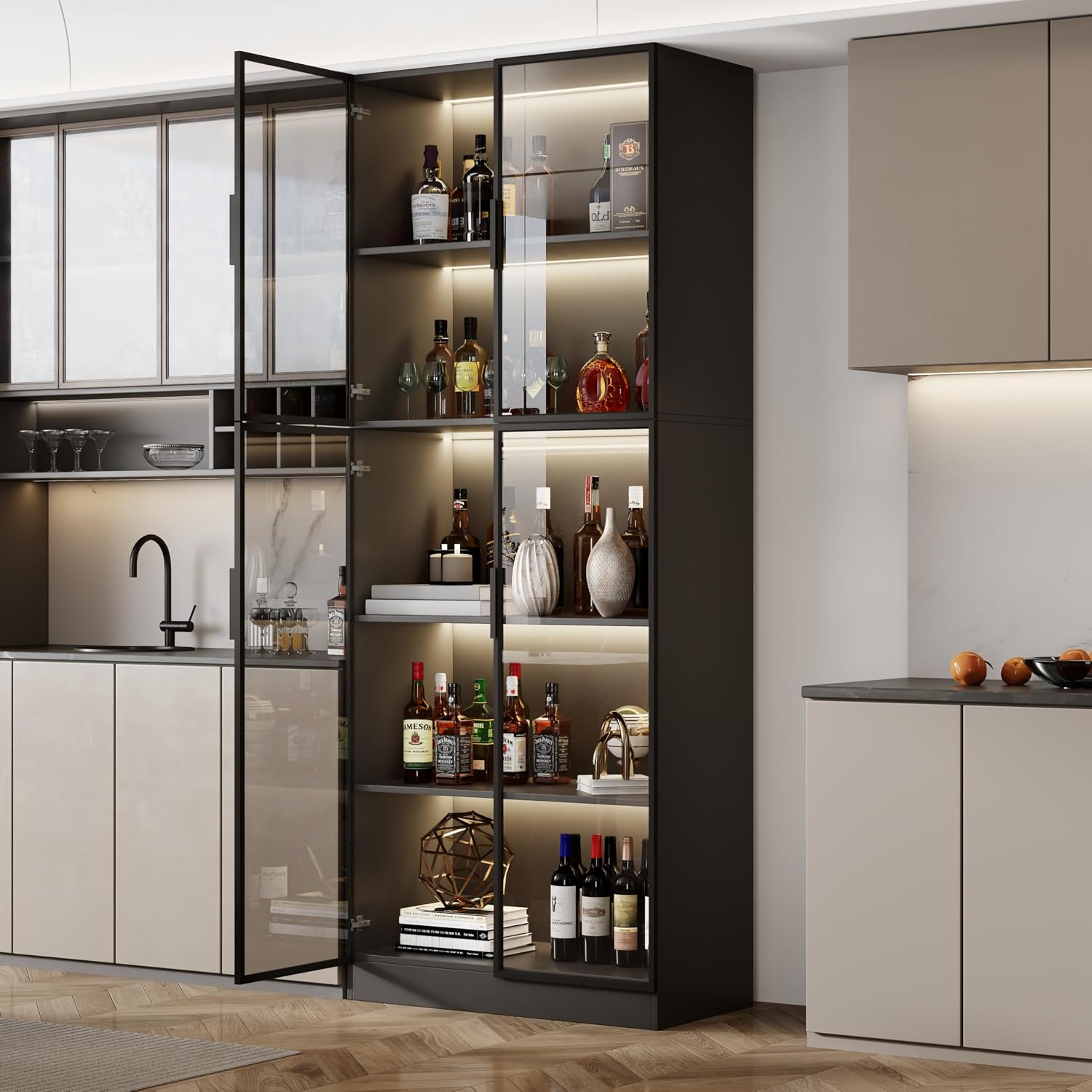 Display Cabinet with Glass Doo - Collectible Collection recensione e prezzo