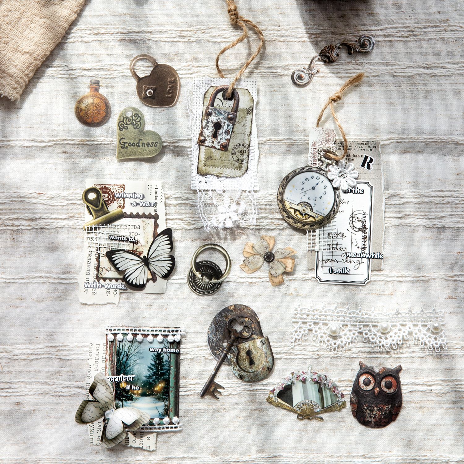 50pcs/1lot Kawaii Scrapbook St - Vintage Things Collection recensione e prezzo