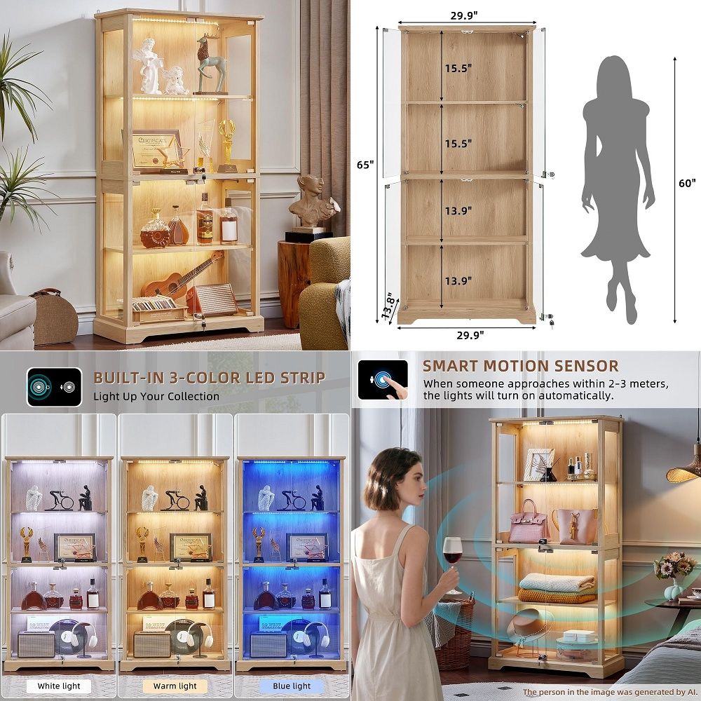 Farmhouse Glass Display Cabine - Collectible Collection recensione e prezzo