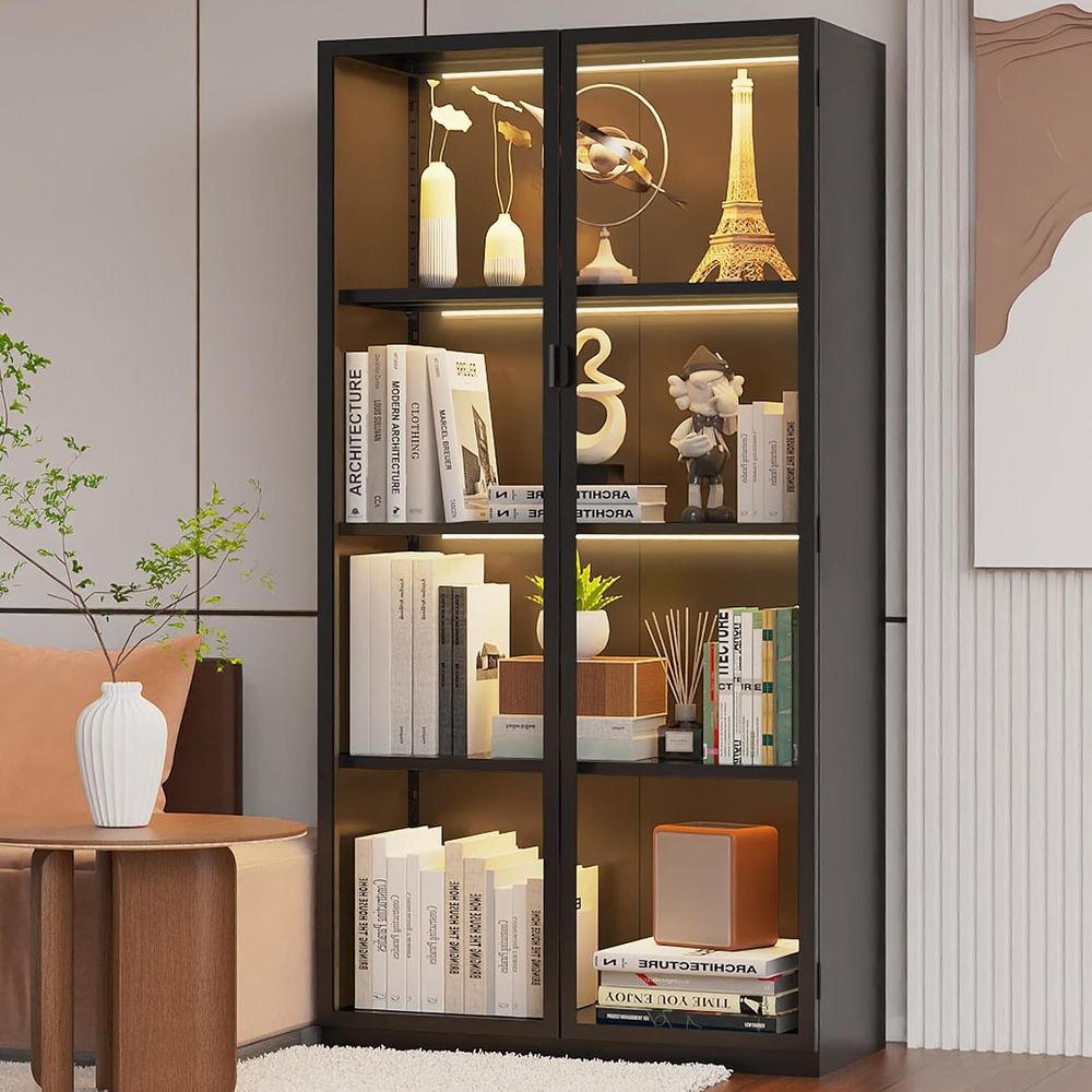63 Tall Glass Display Cabinet  - Collectible Collection recensione e prezzo