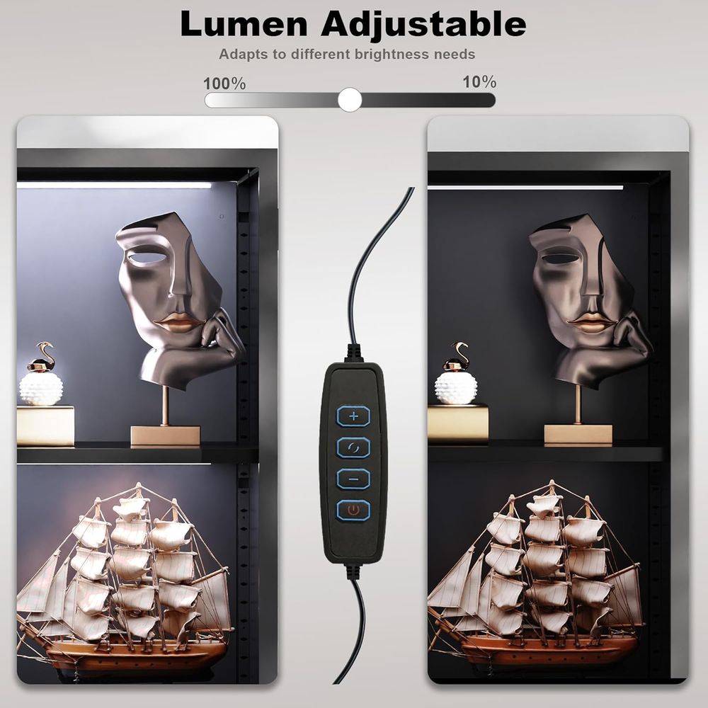 63 Tall Glass Display Cabinet  - Collectible Collection recensione e prezzo